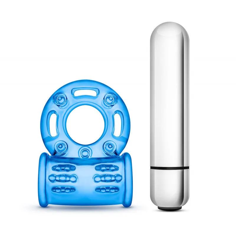 10 Function Vibrating Ring - Blue