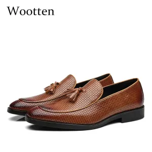37-48 men shoes casual moccasins leather Brand Comfortable classic luxury elegant fashion Plus Size Breathable loafers men #B02