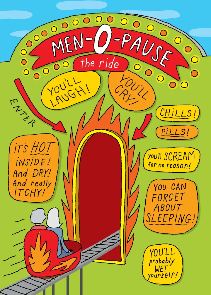 712 Men-O-Pause (Any Occasion Card, Birthday Card)