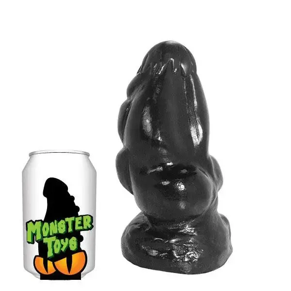8-inch Massive Black Butt Plug with Sturdy Base