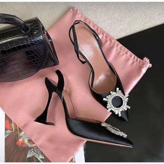 Amy Luxury Brooch Heels