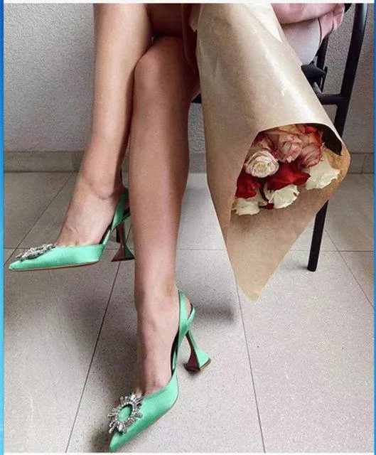 Amy Luxury Brooch Heels