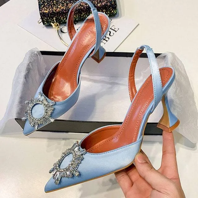 Amy Luxury Brooch Heels