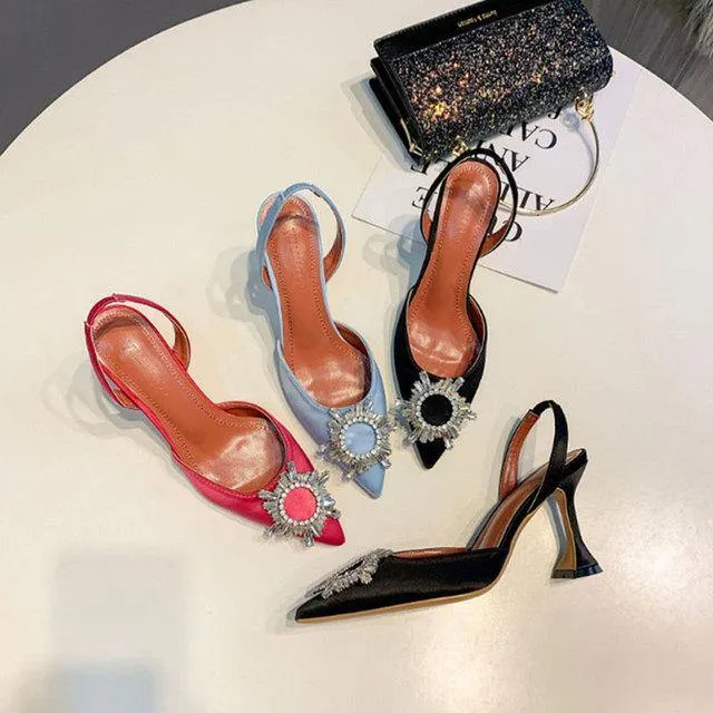 Amy Luxury Brooch Heels