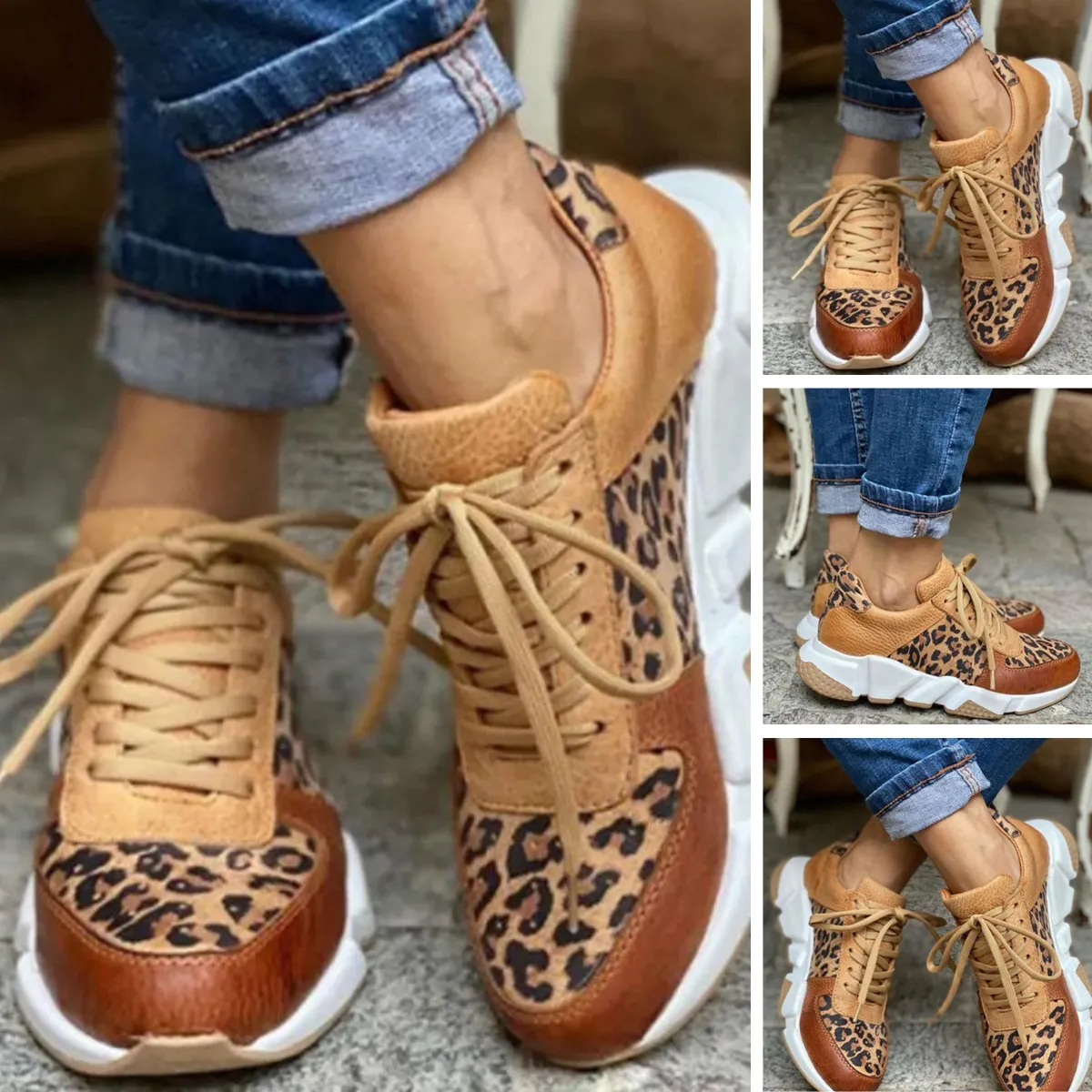 Anouk - Stijlvolle Damessneakers met Dikke Zool