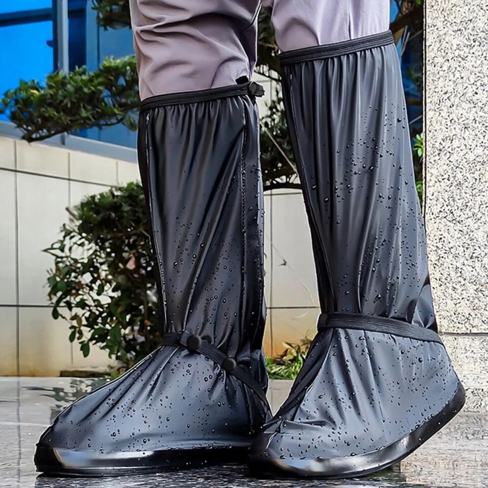 Anti-slip Shoe Cover Large Rain Shoe Waterproof Boot Gear Reusable