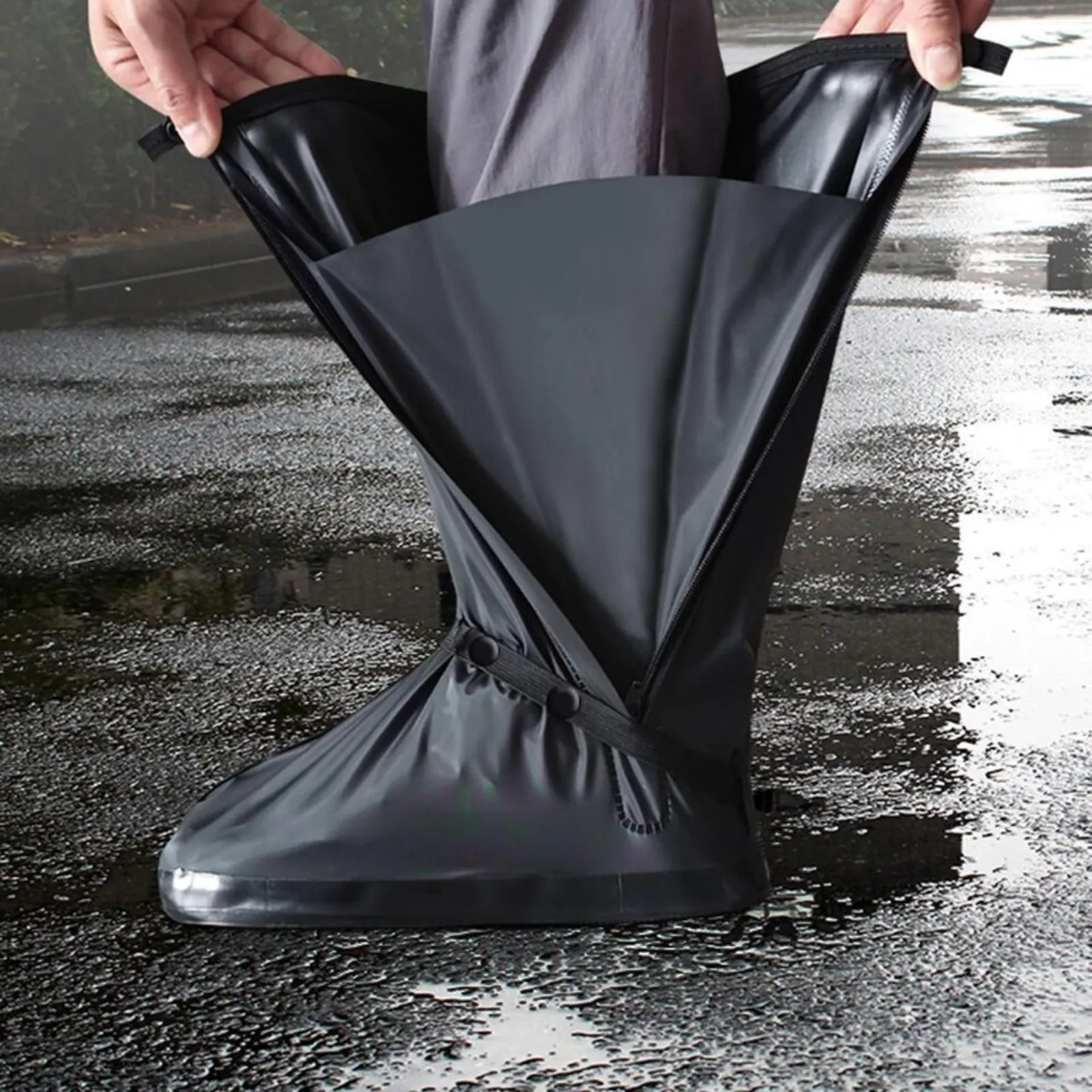 Anti-slip Shoe Cover Large Rain Shoe Waterproof Boot Gear Reusable