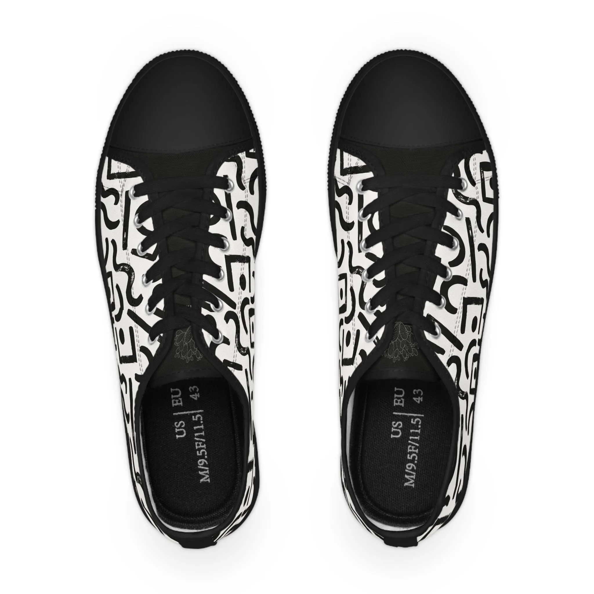 Artistic Black & WhiteSneakers for Creative Souls by Margo Makaroff - Personalization Available