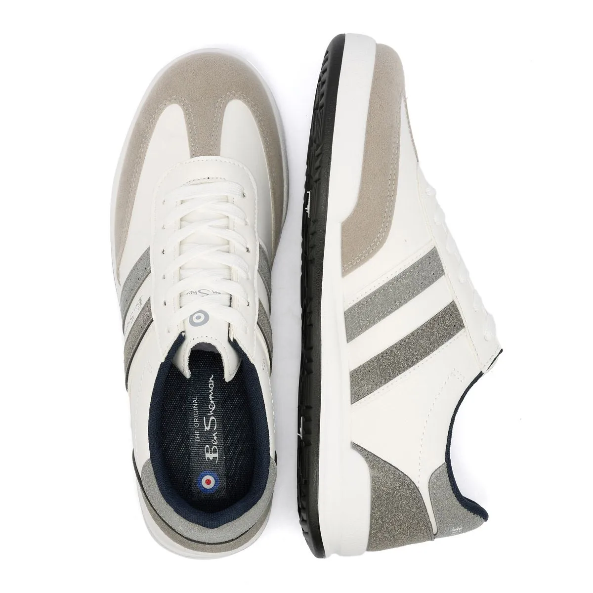 Ben Sherman Sokka Men's White/Grey Trainers