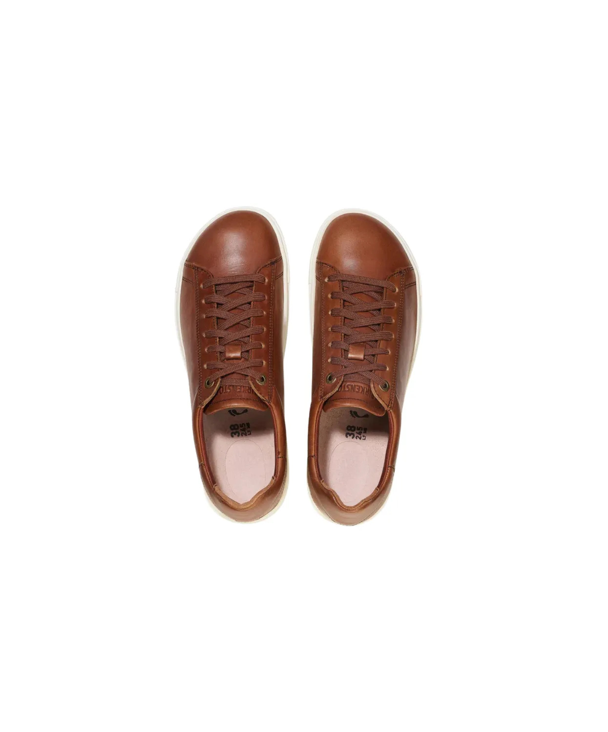 Birkenstock Bend Low Smooth Leather Cognac Sneakers
