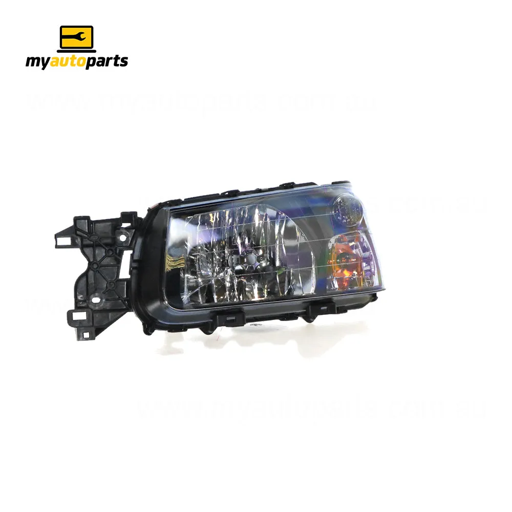 Black Head Lamp Passenger Side Genuine suits Subaru Forester SG 2002 to 2005