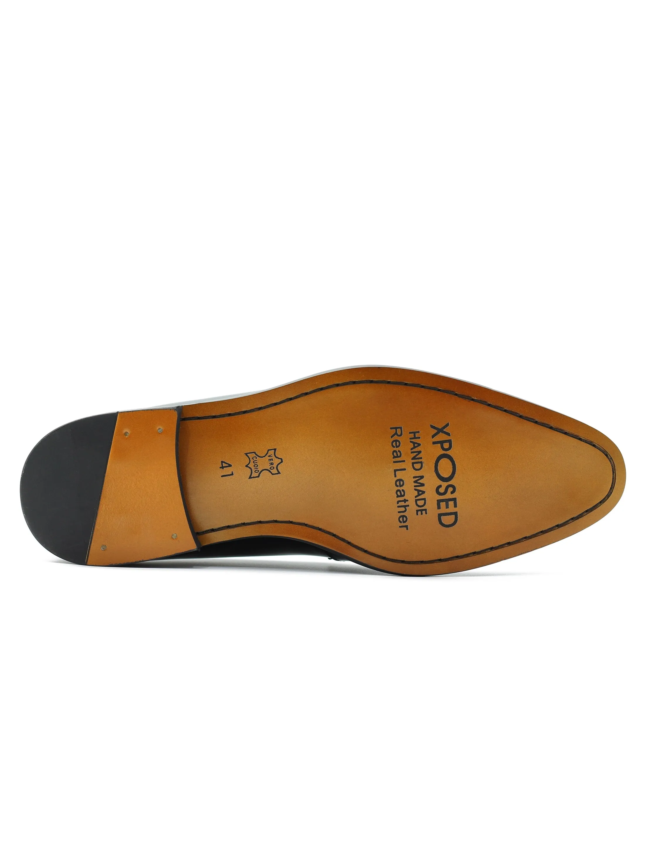 BLACK PATENT LEATHER PENNY LOAFER