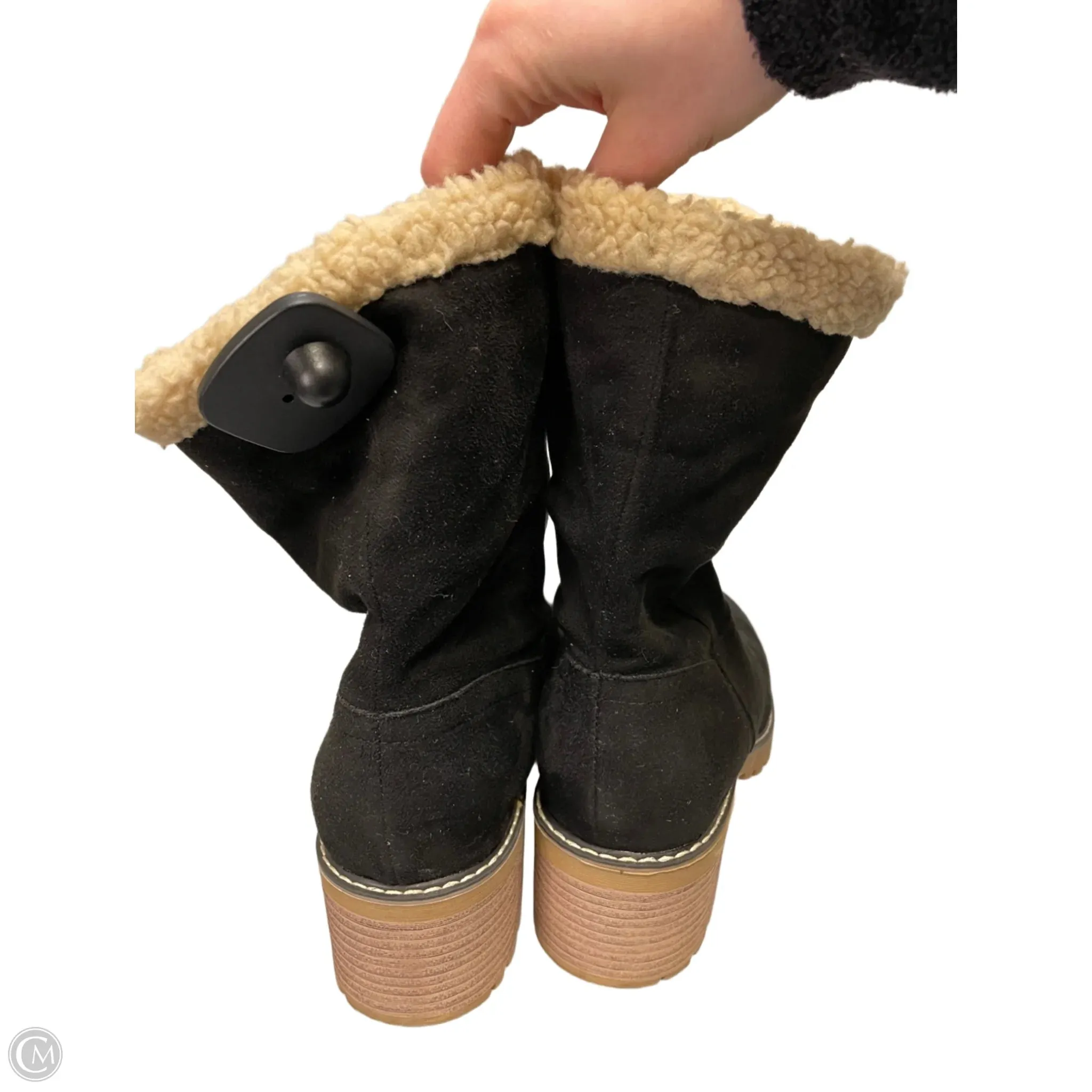 Boots Ankle Heels By Maurices In Black, Size: 11