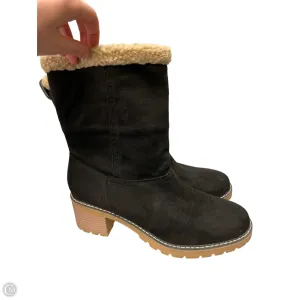 Boots Ankle Heels By Maurices In Black, Size: 11