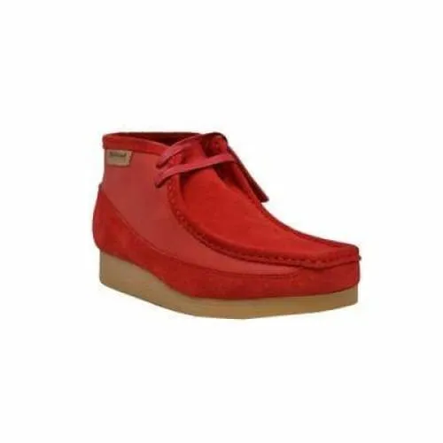 British Walkers New Castle Men's Red Suede and Leather Ankle Boots