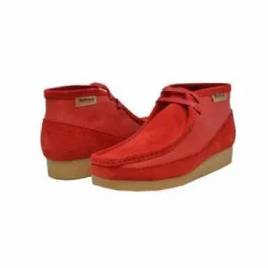 British Walkers New Castle Men's Red Suede and Leather Ankle Boots