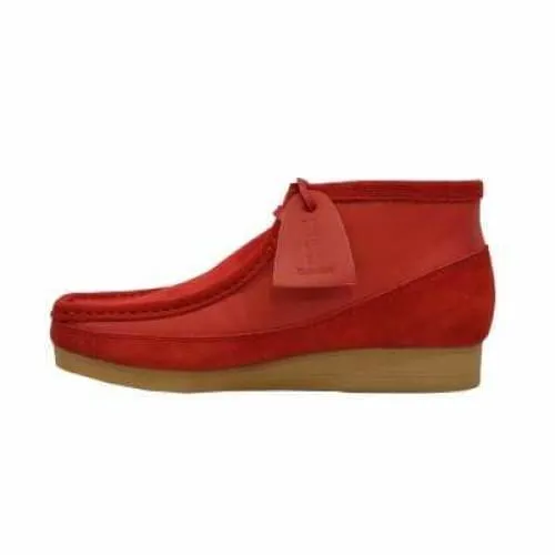 British Walkers New Castle Men's Red Suede and Leather Ankle Boots