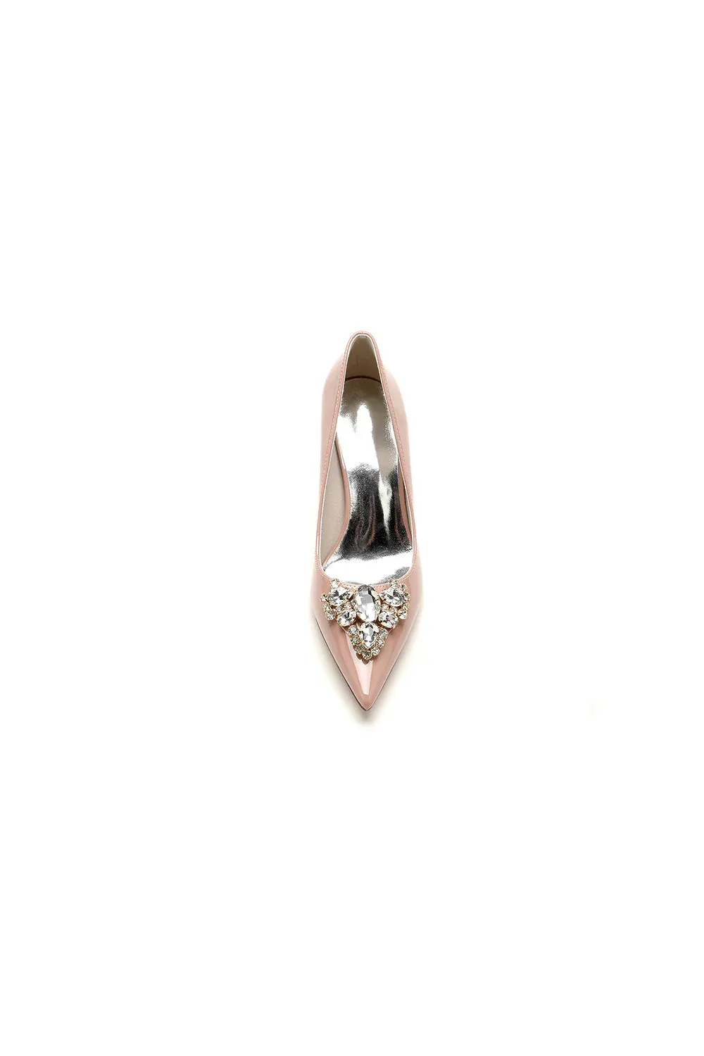 Burgundy High Heels with Gemstone-Adorned Golden Buckle
