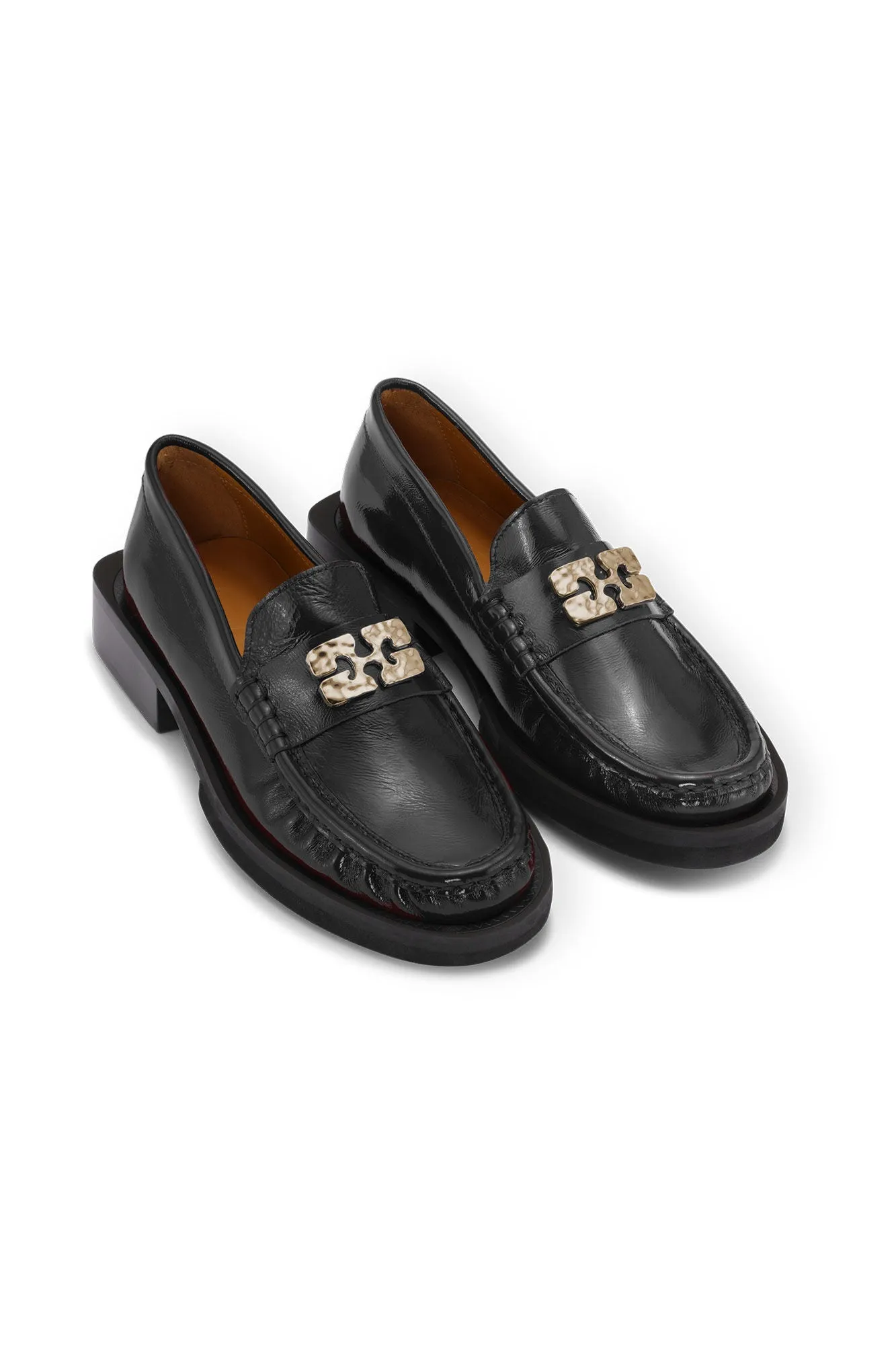 Butterfly Logo Loafers - Black