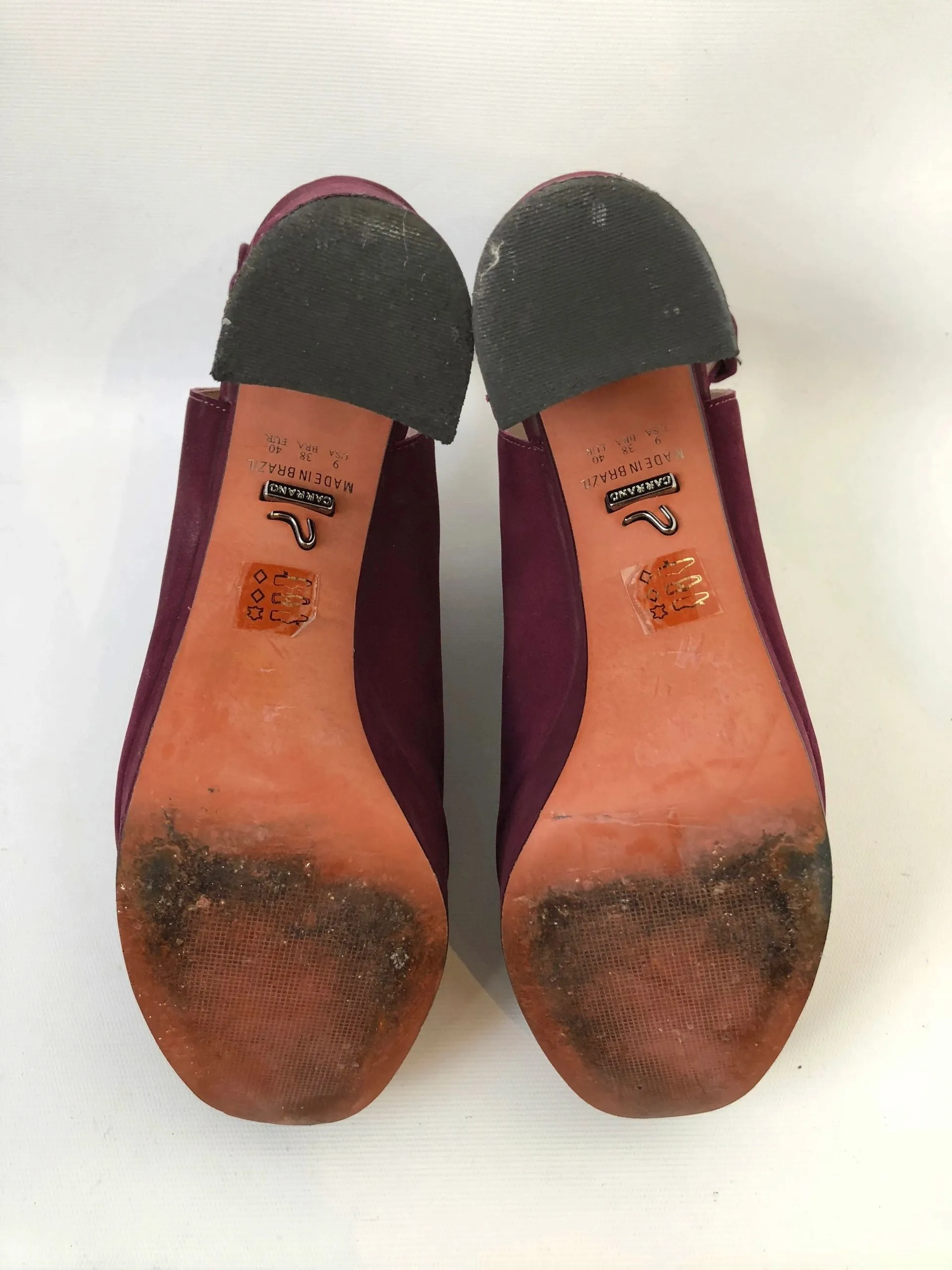 Carrano Suede Platform Pump Size 40 Eur (9 Us)
