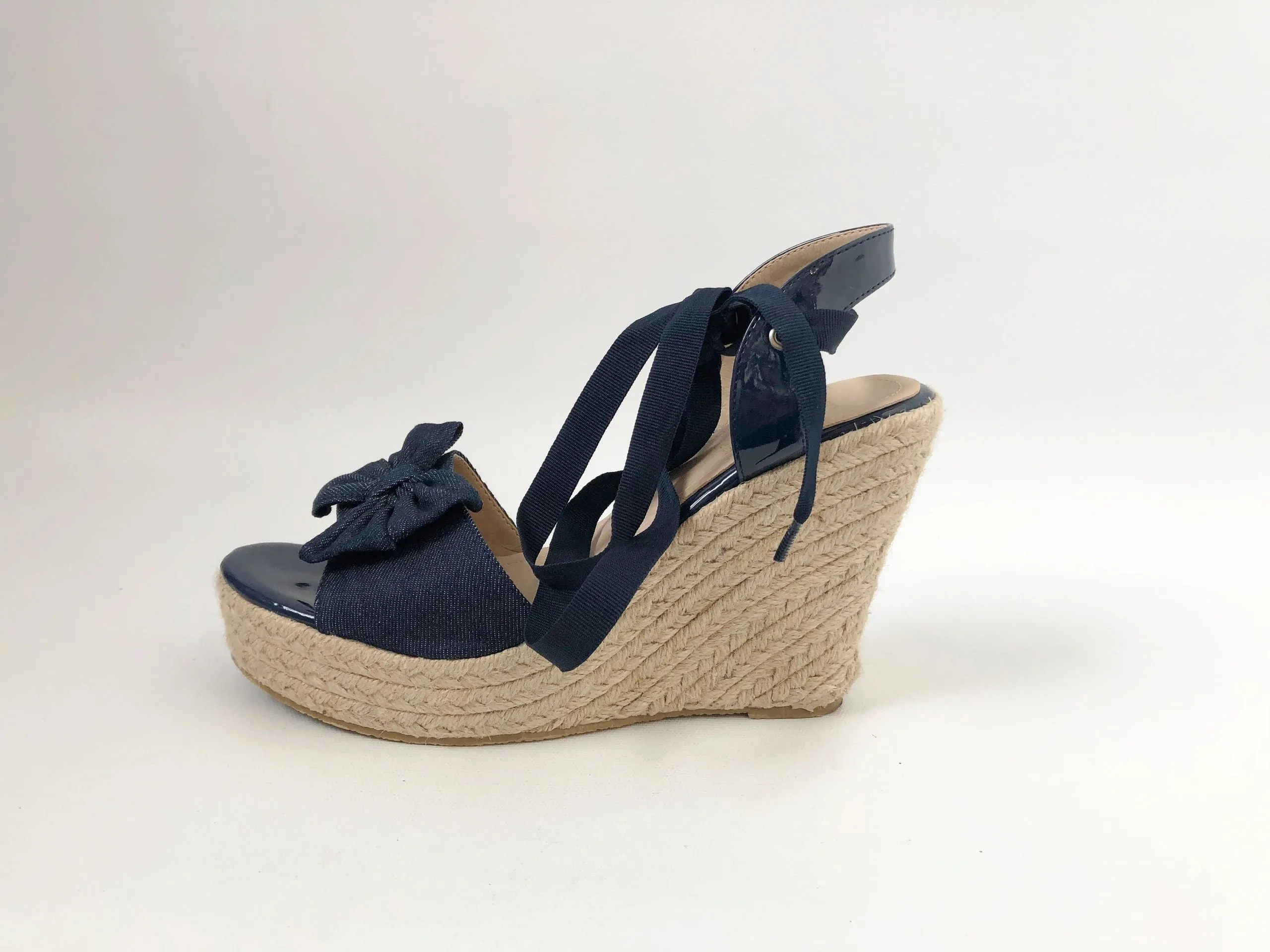 Catherine Malandrino Denim Wedge Size 8