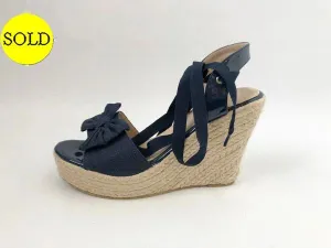 Catherine Malandrino Denim Wedge Size 8
