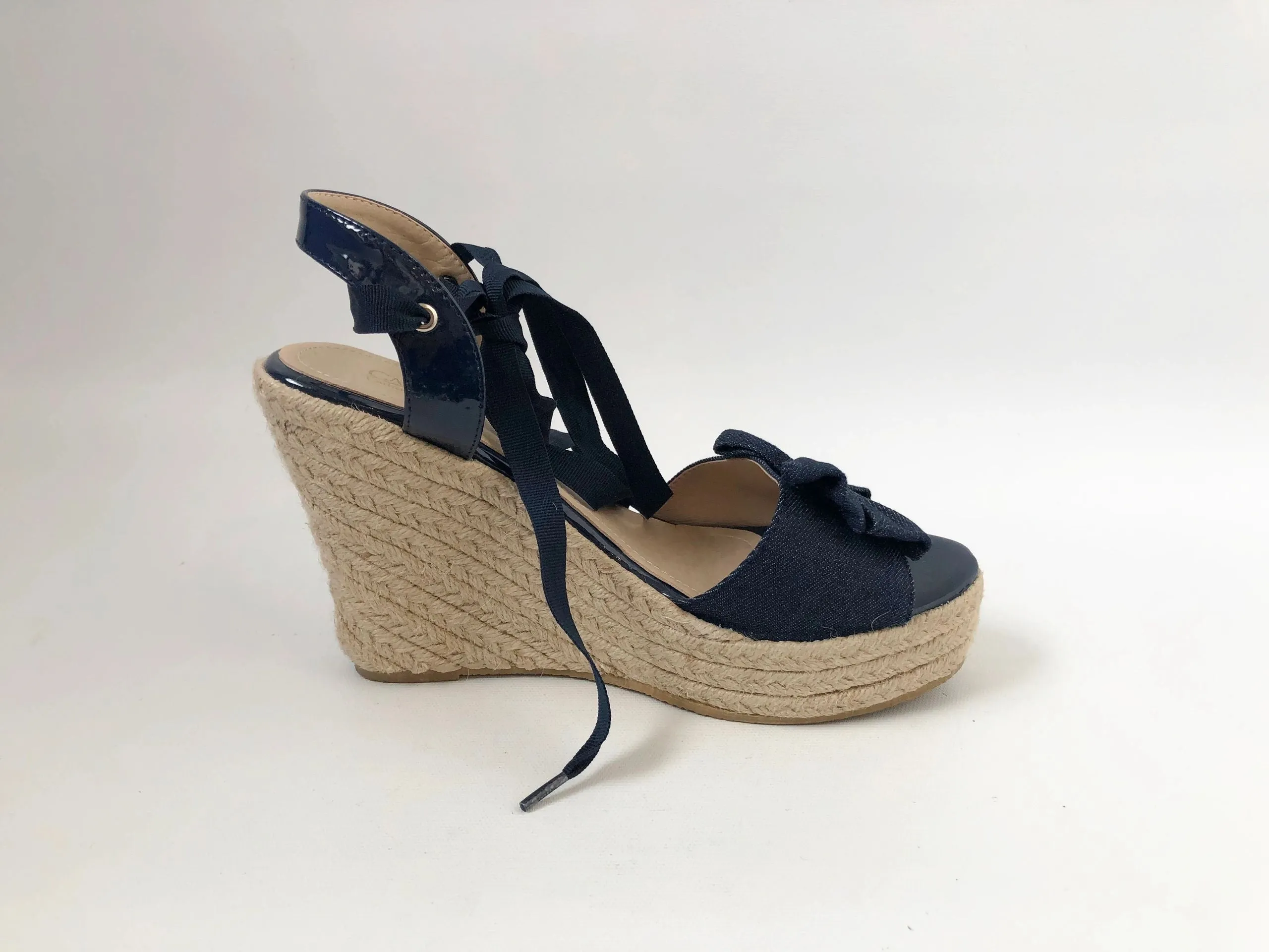 Catherine Malandrino Denim Wedge Size 8