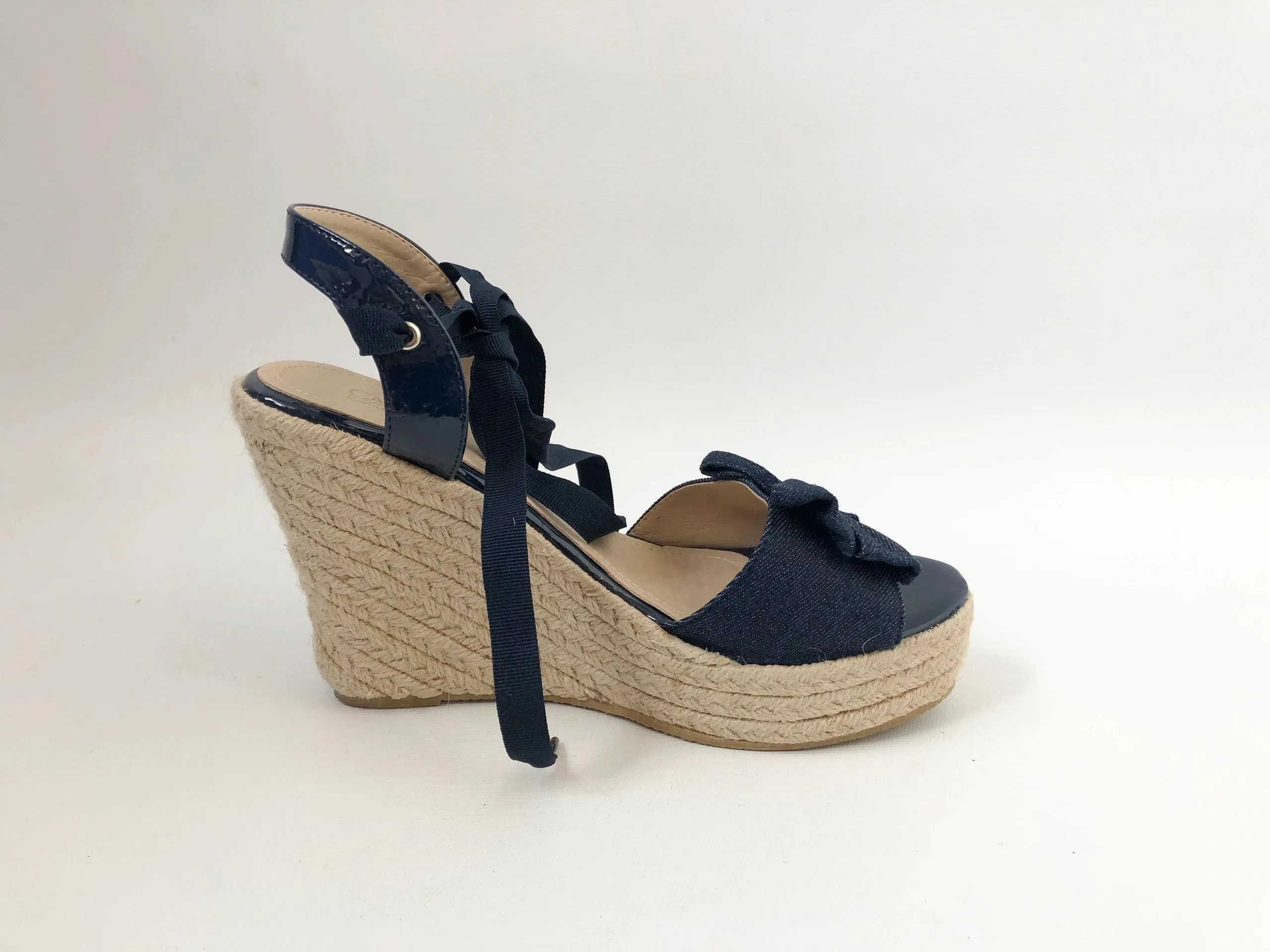 Catherine Malandrino Denim Wedge Size 8