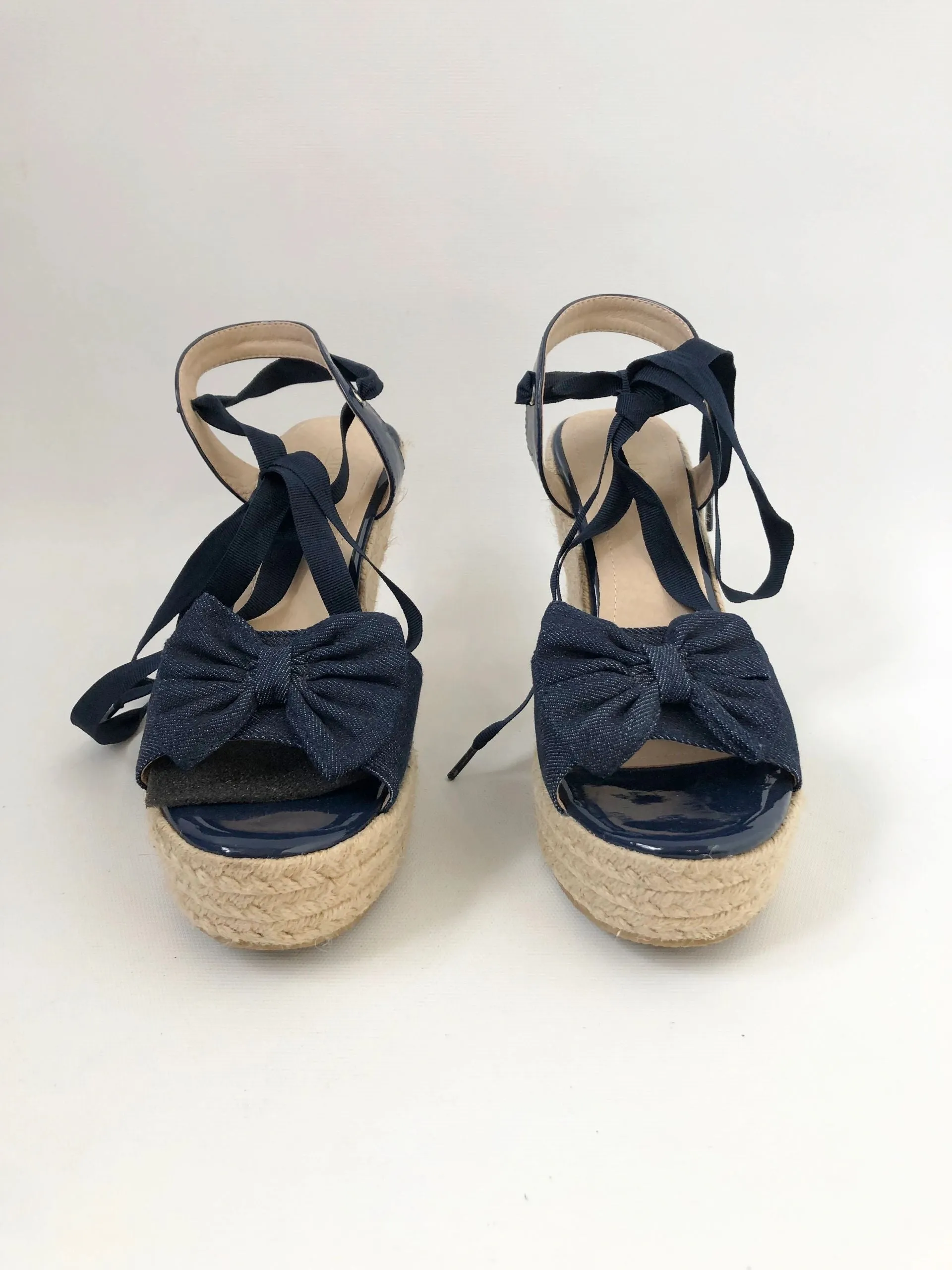 Catherine Malandrino Denim Wedge Size 8