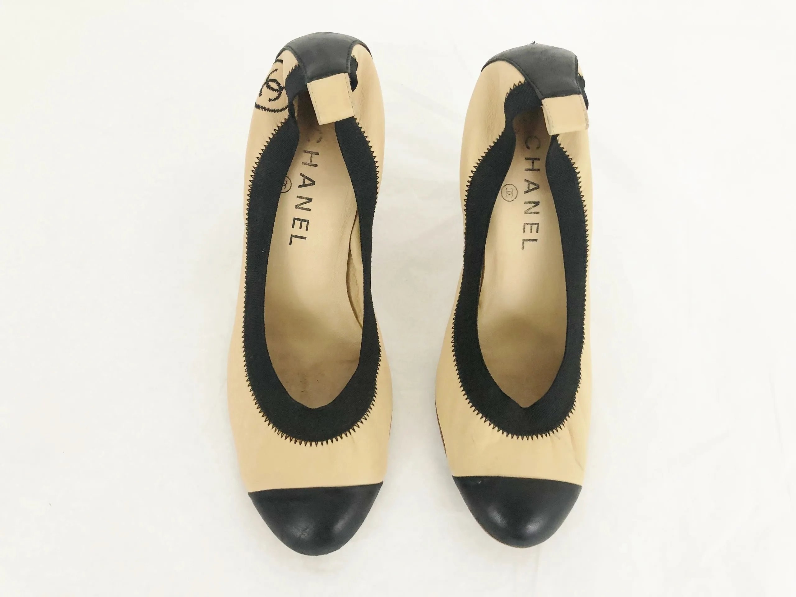 Chanel Cap-Toe Pumps Size 7 US