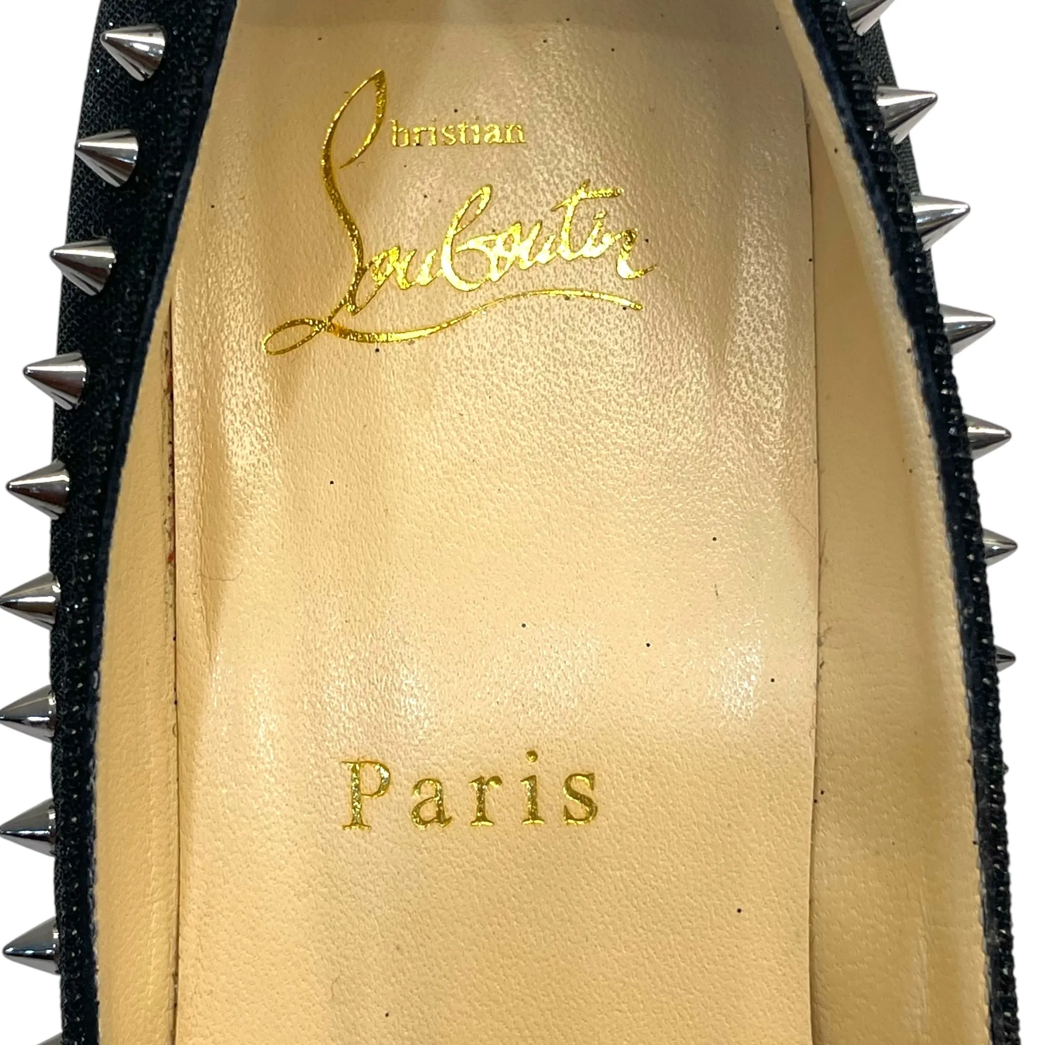 Christian Louboutin Black Studded Pumps EU 37
