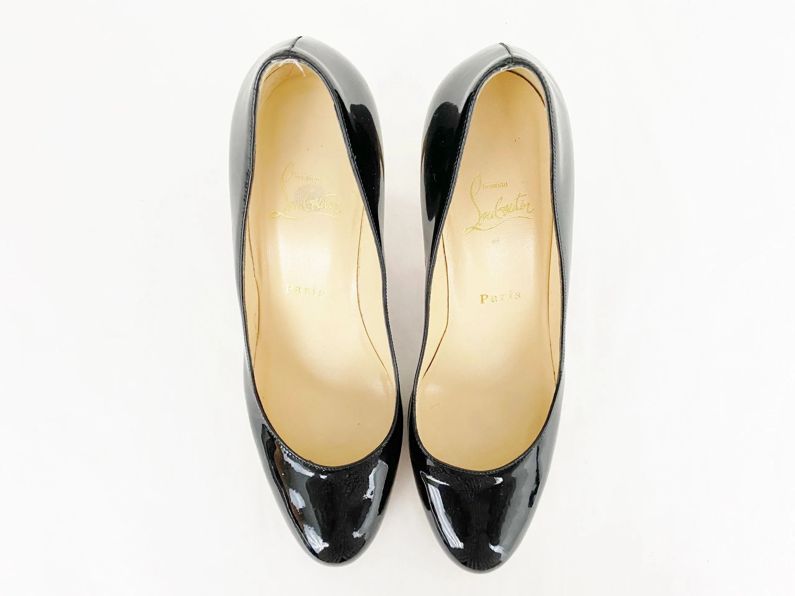 Christian Louboutin Cork Heel Pump Size 39 It (9 Us)