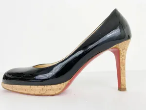 Christian Louboutin Cork Heel Pump Size 39 It (9 Us)