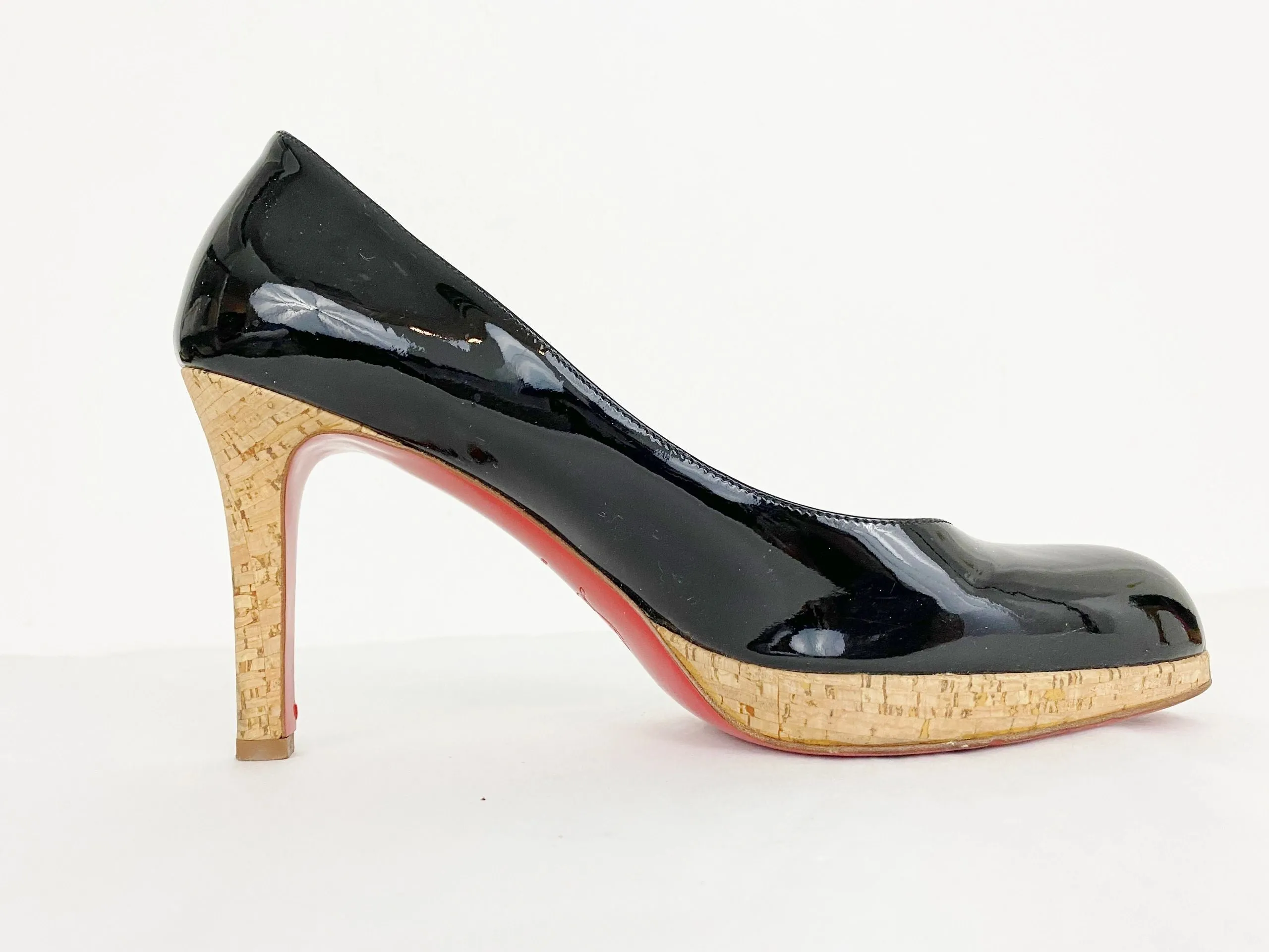 Christian Louboutin Cork Heel Pump Size 39 It (9 Us)