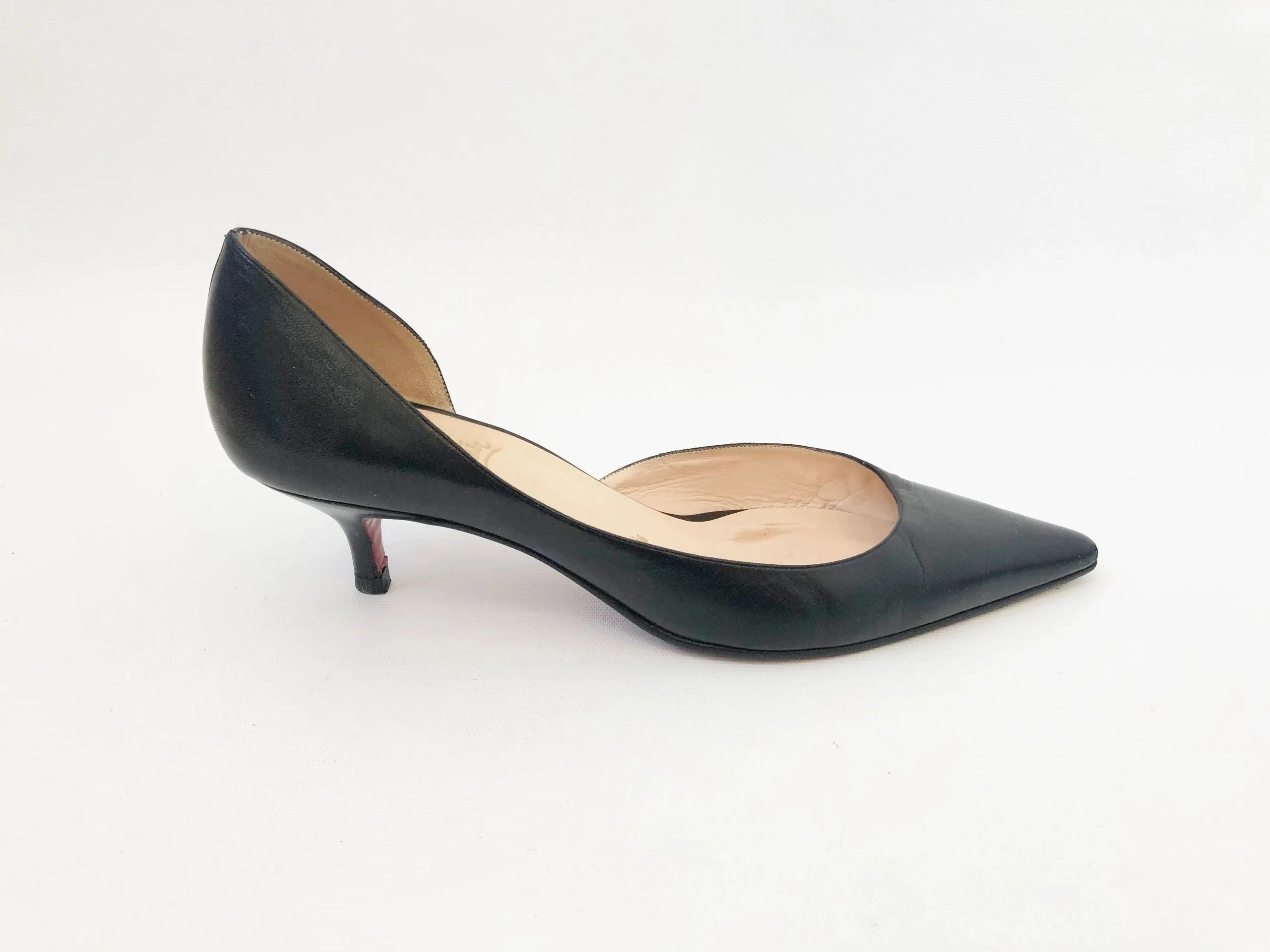 Christian Louboutin D'Orsay Pump Size 37.5 It (7.5 Us)