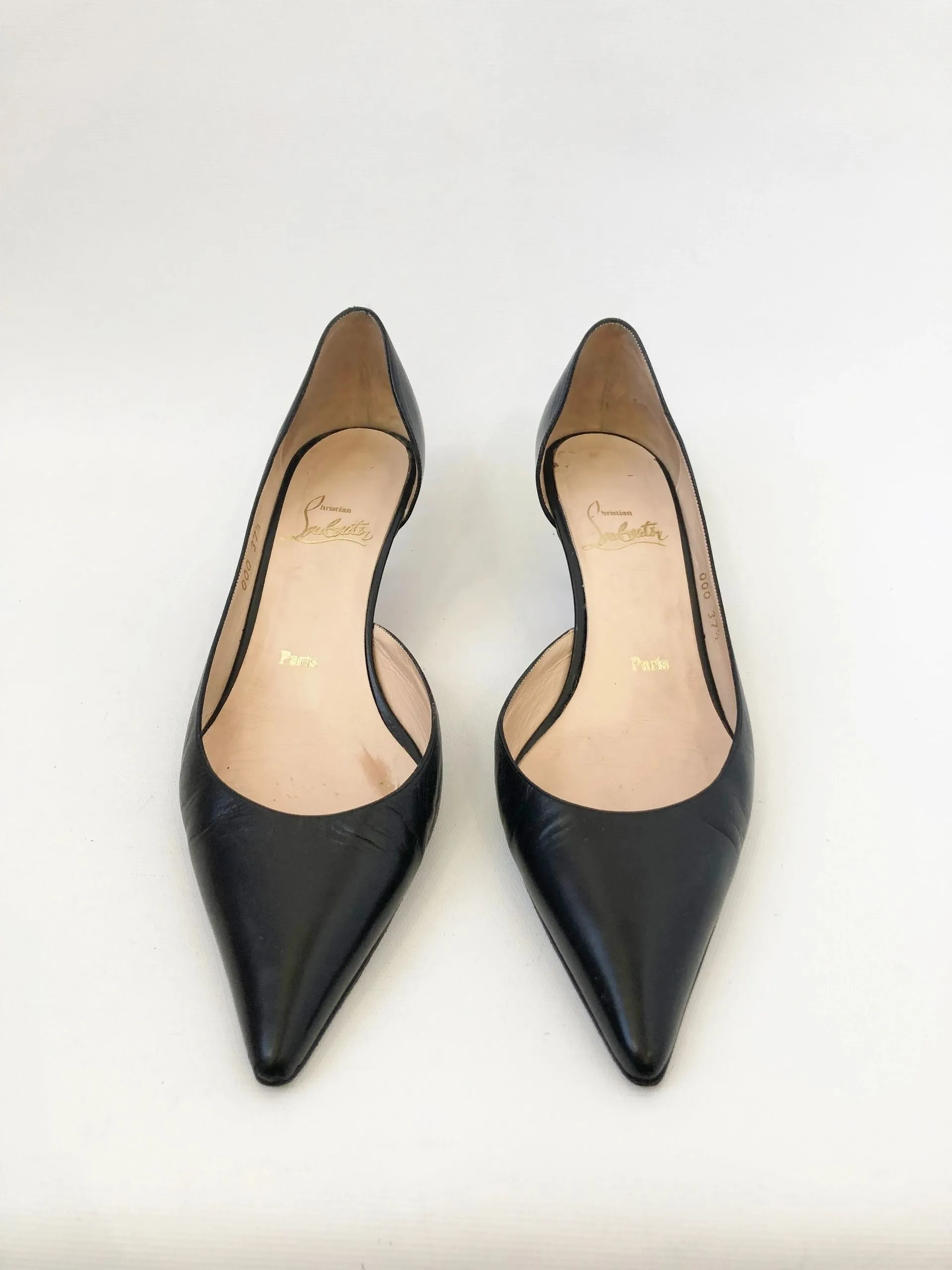 Christian Louboutin D'Orsay Pump Size 37.5 It (7.5 Us)