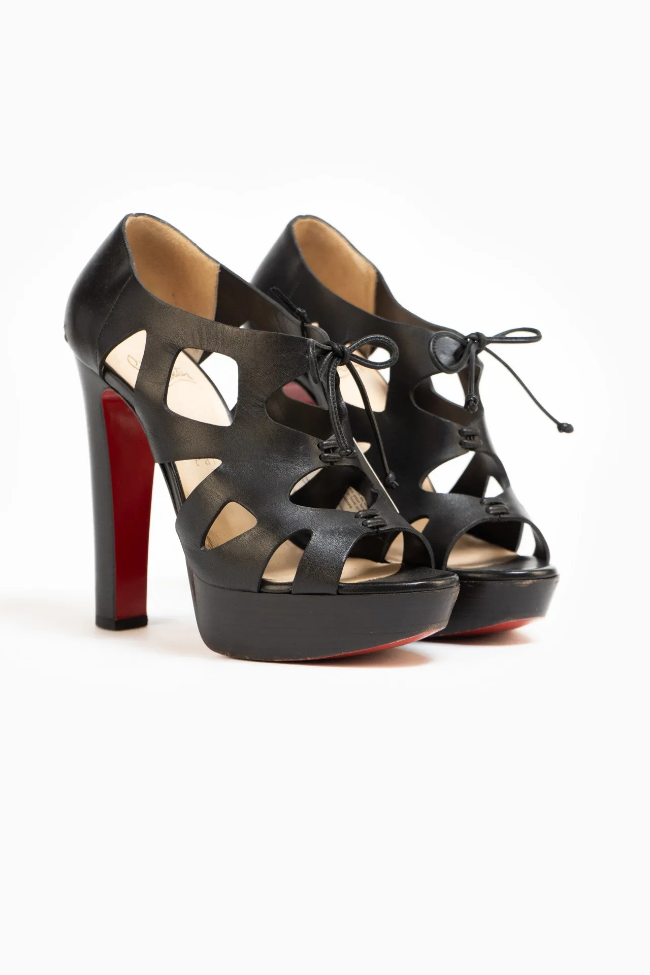 Christian Louboutin Fóssil 140 Calf Heels With Dust Bag and Box - size 37