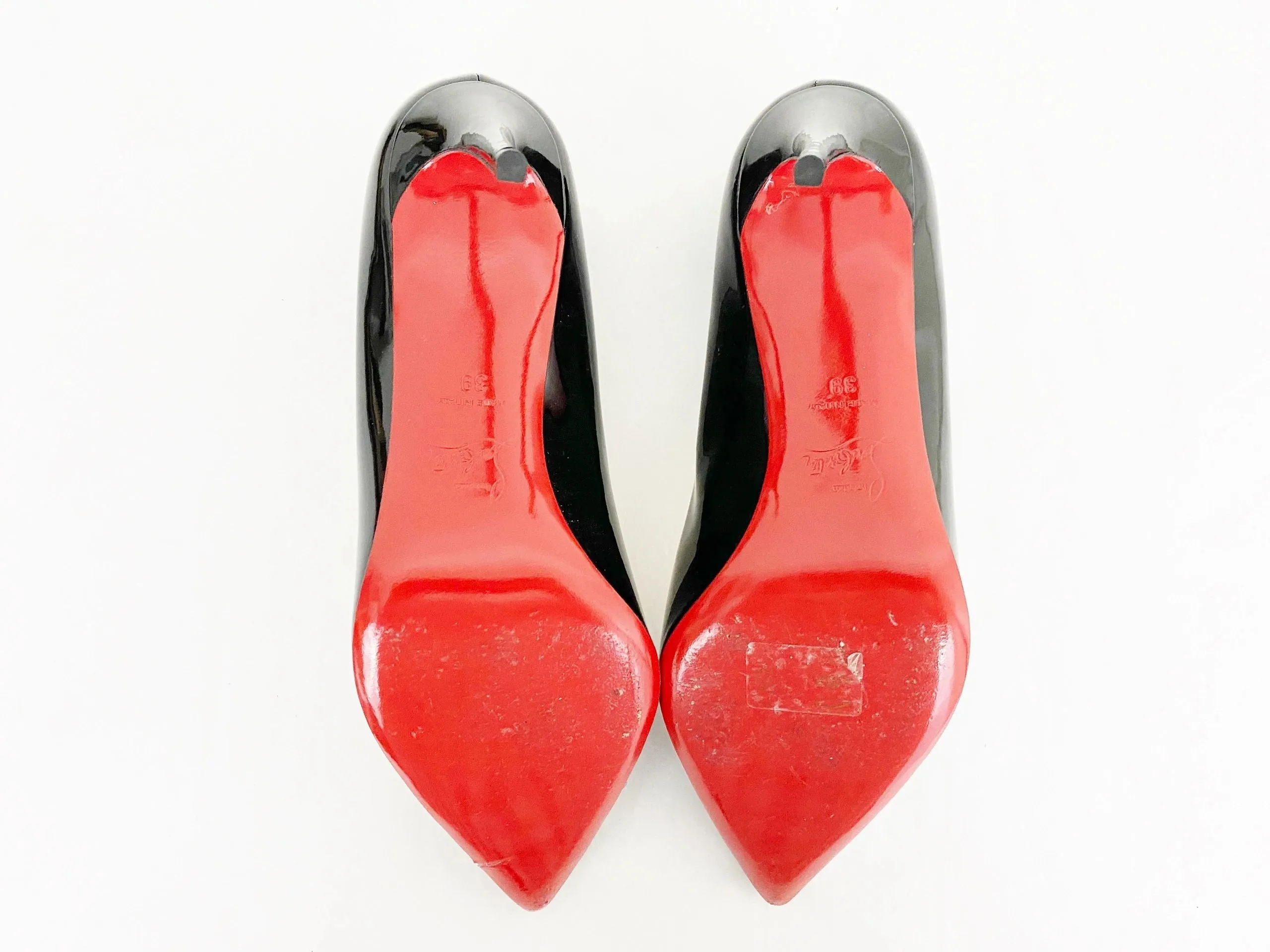 Christian Louboutin Patent Leather Pump Size 39 It (9 Us)