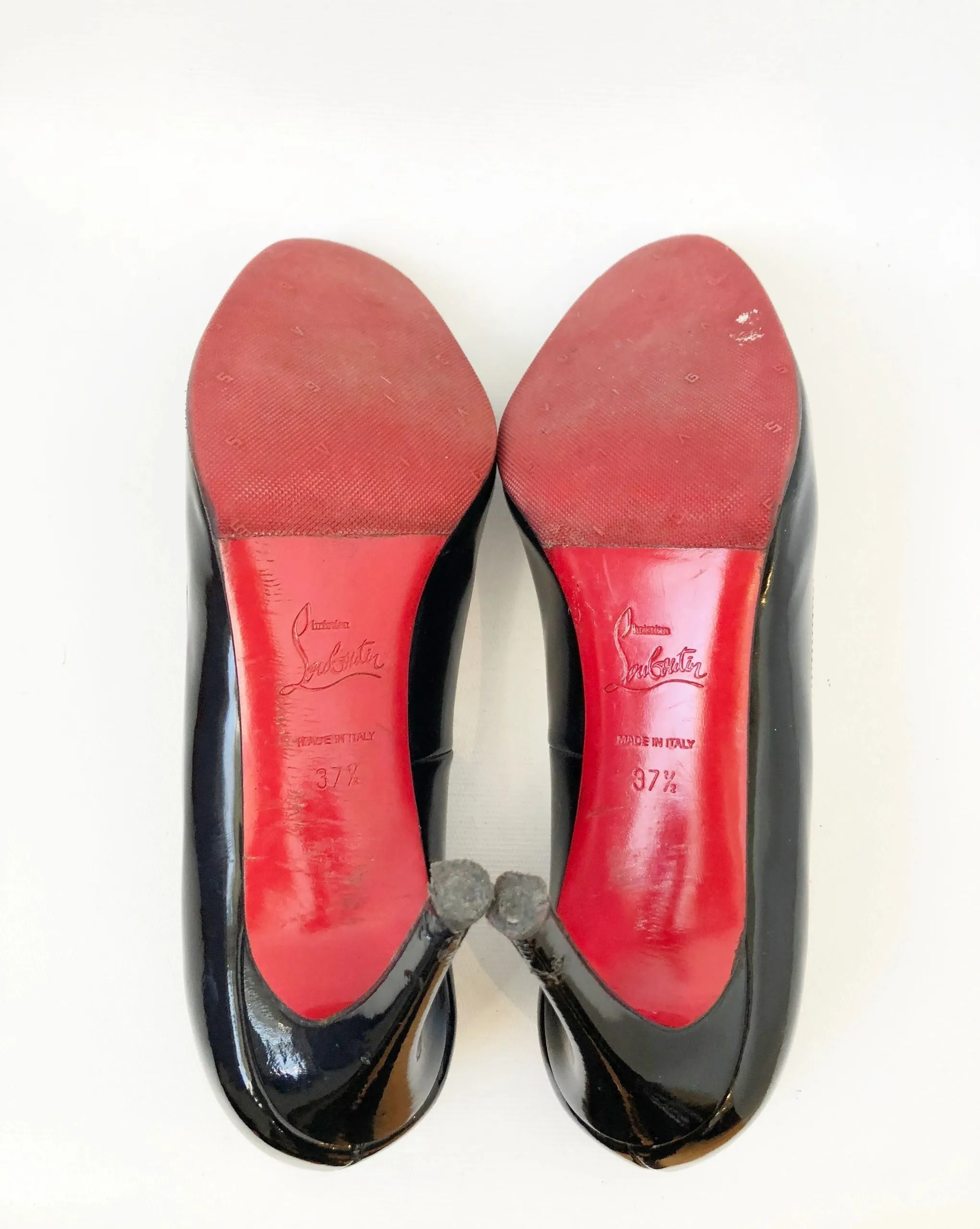 Christian Louboutin Patent Leather Simple Pump Size 37.5 It (7.5 Us)