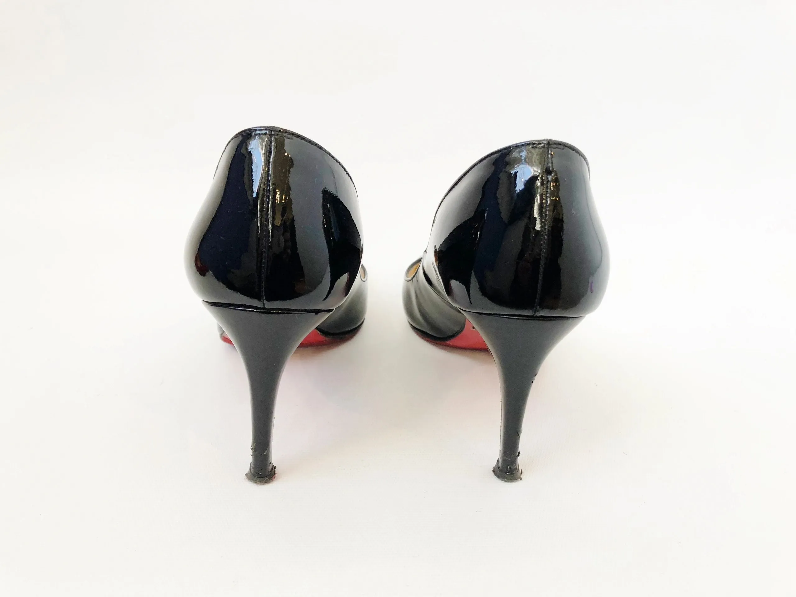 Christian Louboutin Patent Leather Simple Pump Size 37.5 It (7.5 Us)