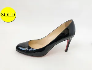 Christian Louboutin Patent Leather Simple Pump Size 37.5 It (7.5 Us)