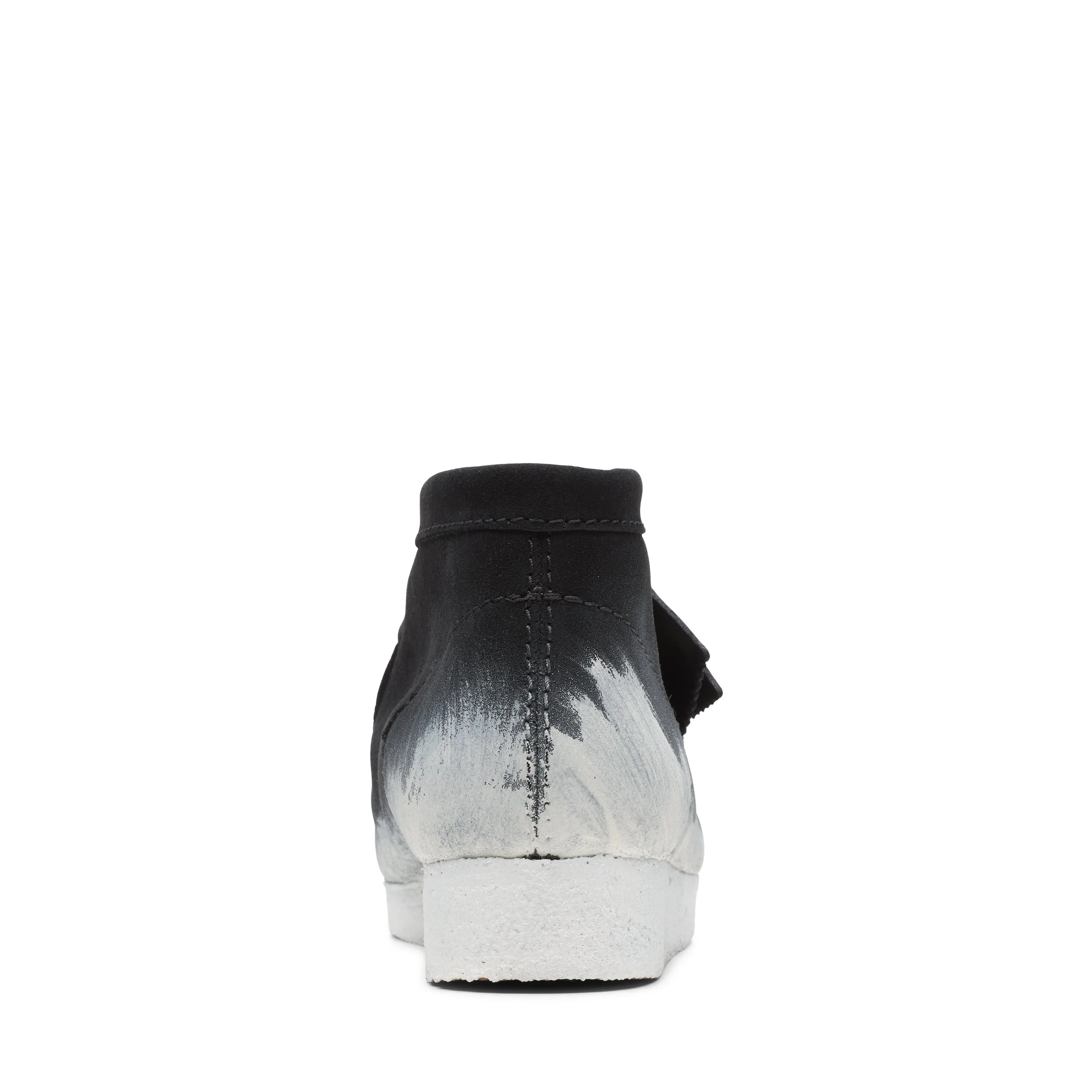 Clarks Mens Wallabee Boots Black/White