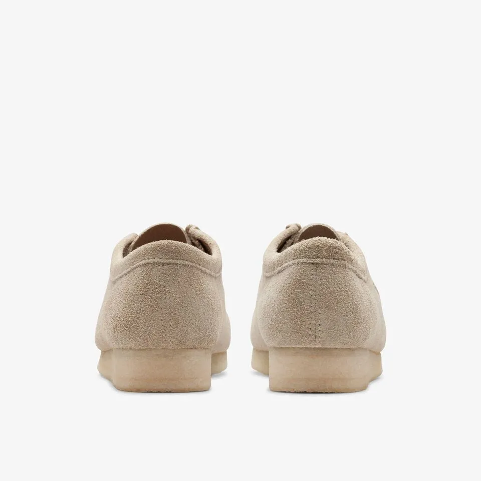 Clarks Men's Wallabee Pale Grey Suede 26175711