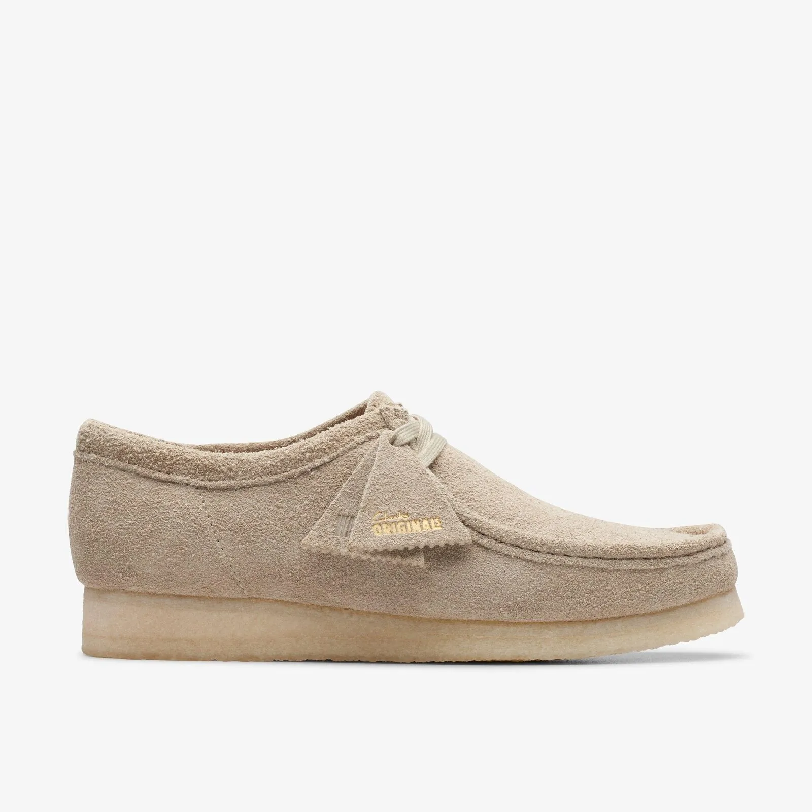 Clarks Men's Wallabee Pale Grey Suede 26175711