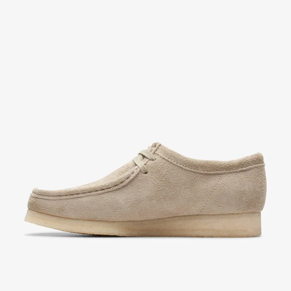 Clarks Men's Wallabee Pale Grey Suede 26175711