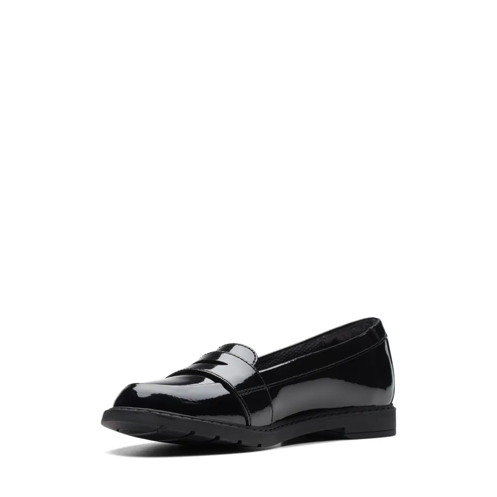 Clarks - ScalaLoafer K. - Black Patent - School Shoes