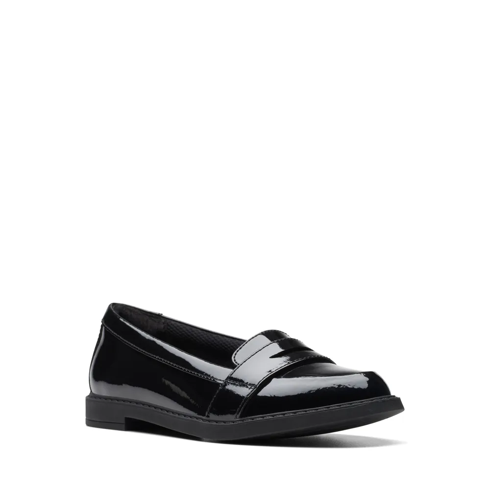 Clarks - ScalaLoafer K. - Black Patent - School Shoes