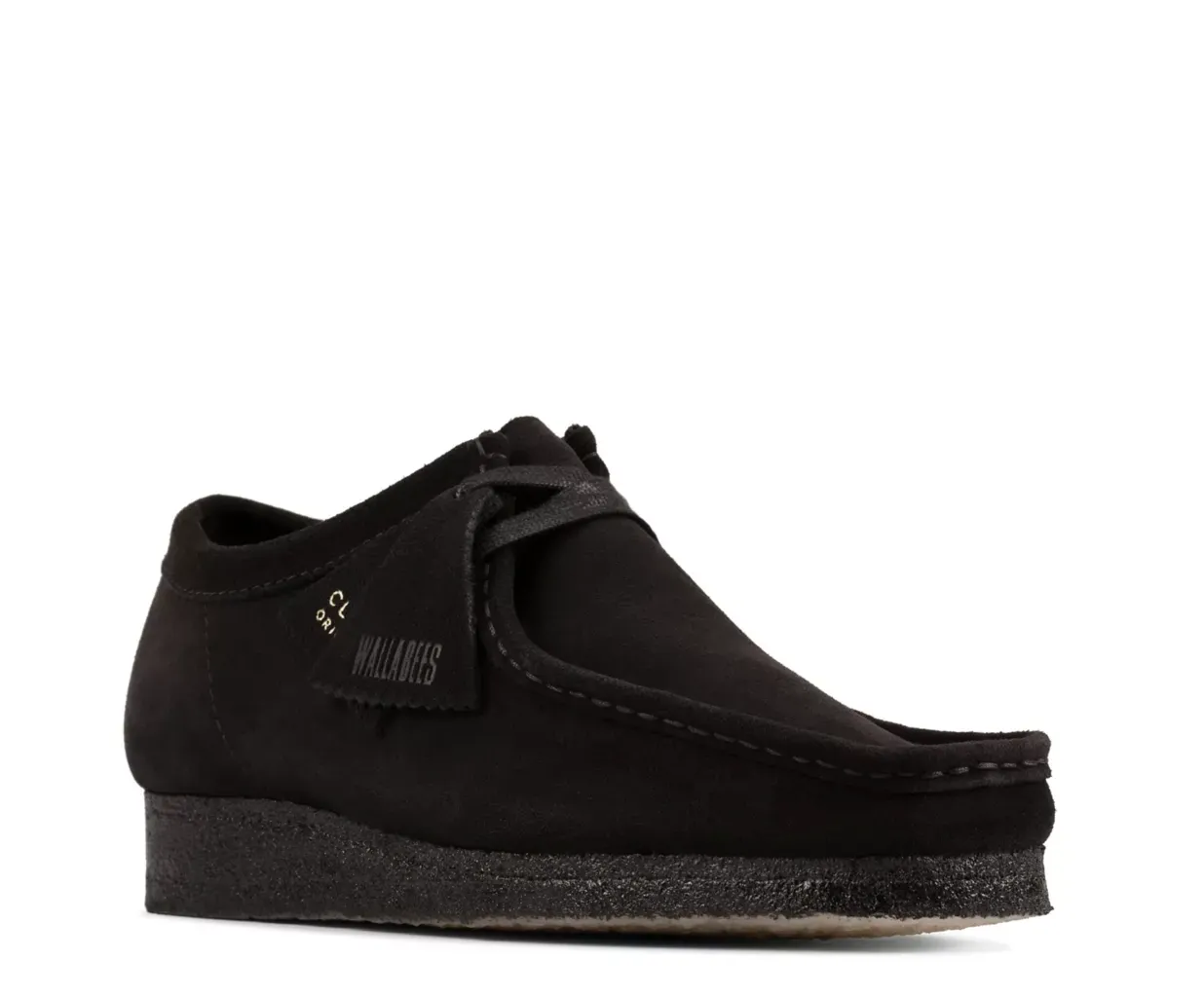 CLARKS Wallabee Black Suede