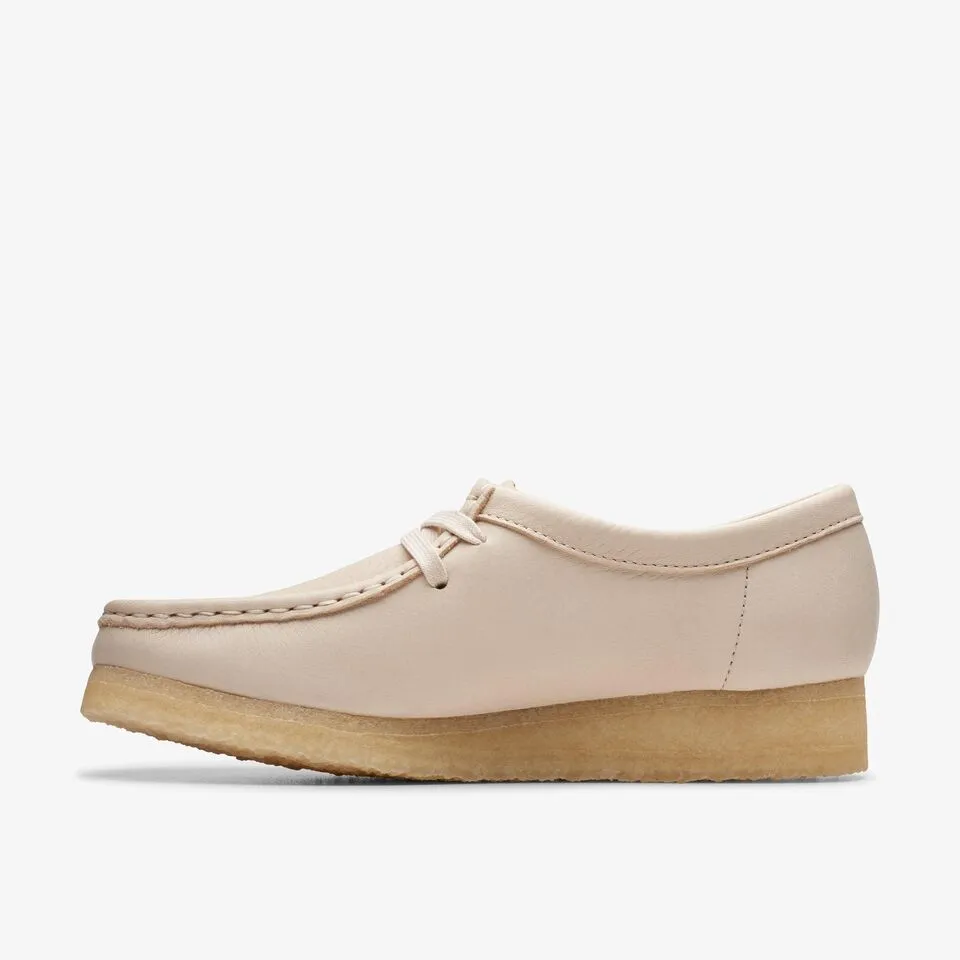 Clarks Women Wallabee Beige Leather 26175773