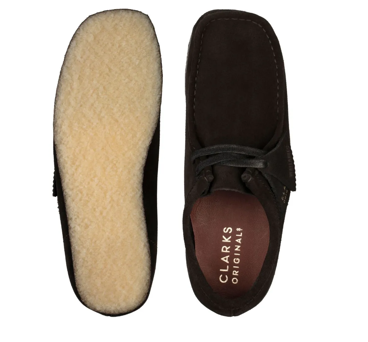 Clarks Women Wallabee Black Suede 26155522